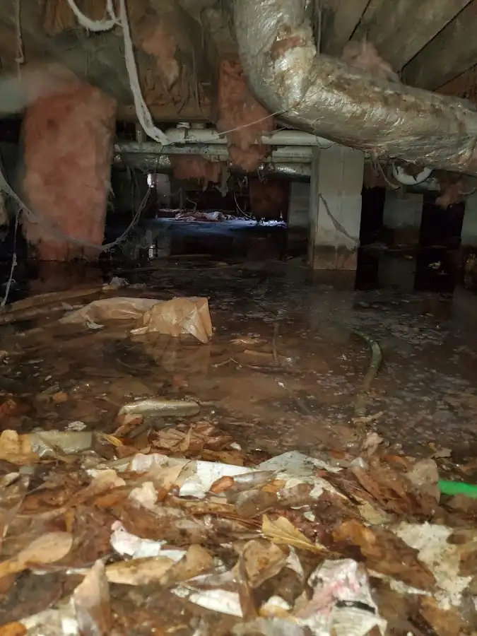 Crawl space flood assessment for Leak Detection & Repair in Winona Lake